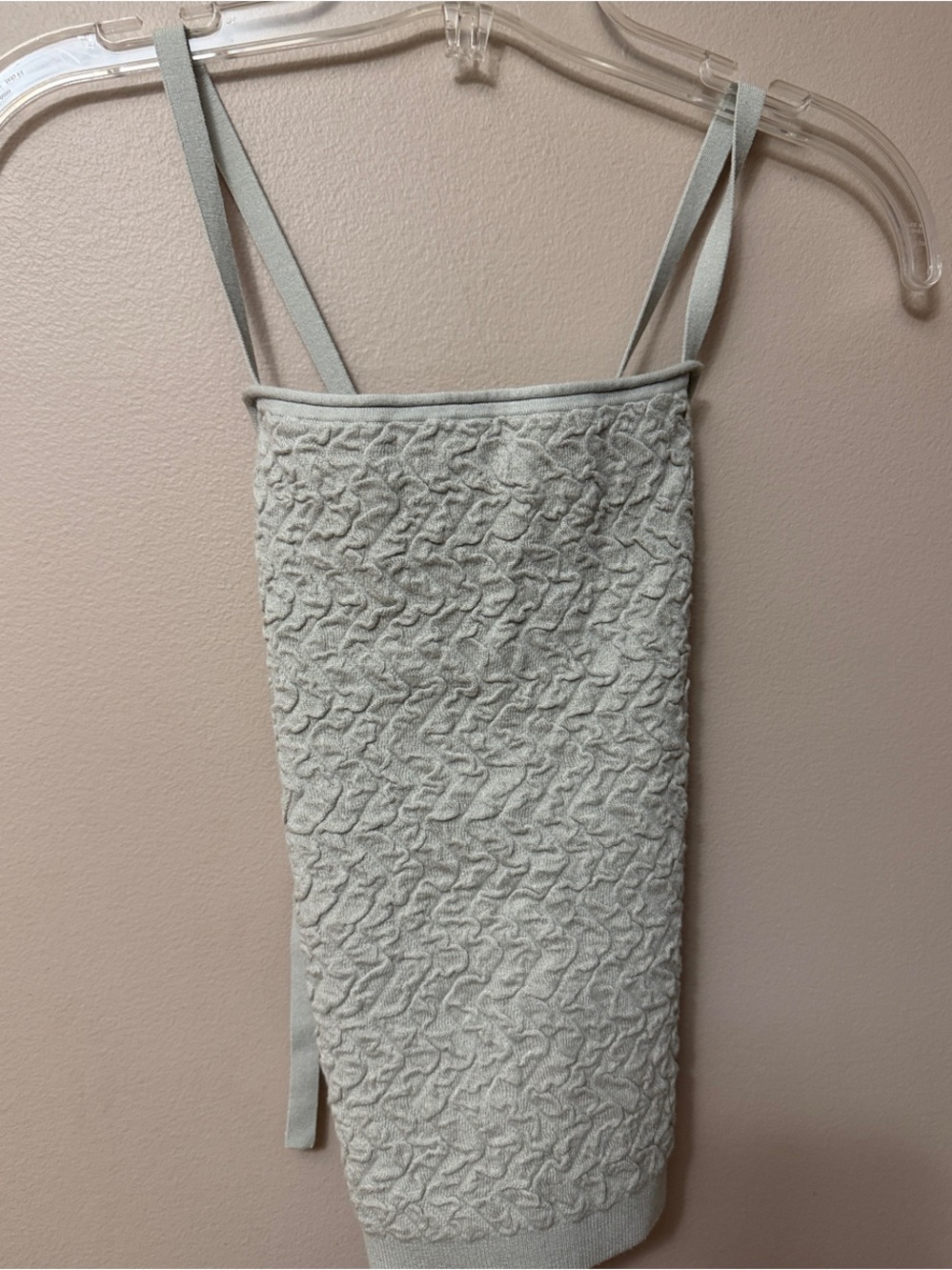 Club Monaco Pale Blue Textured Strappy Tank